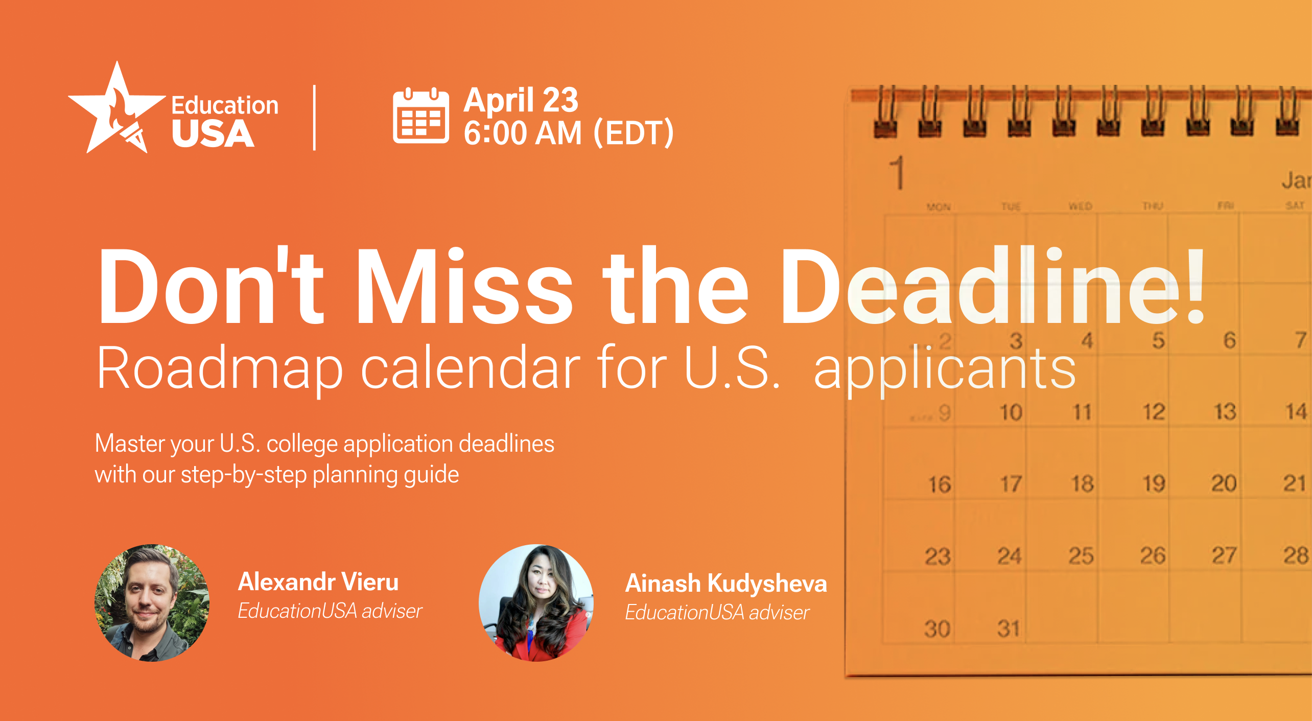 Don't Miss the Deadline: Roadmap Calendar for U.S. Applicants